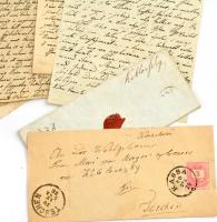 cca 1840-1880 Klebovszky Lajos törvényszéki ülnöknek írt családi levelek, helyenként érdekes tartalo...