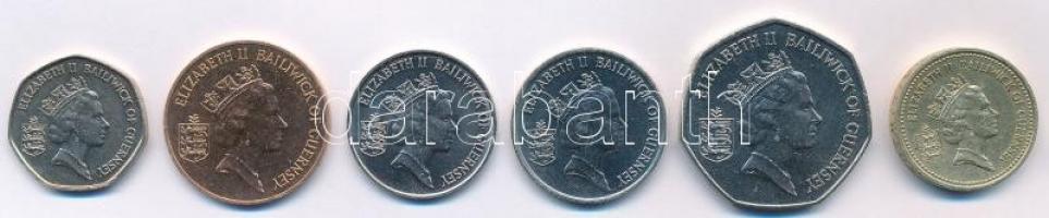 Guernsey 1987-1992. 2p-1Ł (6xklf) T:1-,2
Guernsey 1987-1992. 2 Pence - 1 Pound (6xdiff) C:AU,XF
Kr...