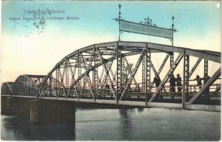 1916 Bohumín, Oderberg; Kaiser Franz Josef Jubiläums-Brücke / bridge