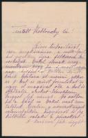 1874 Deshayes Jenny Wenckheim Géza feleségének saját kézzel írt 2 db levele Klebovszky Gyulának, József főherceg gazdatisztjének különféle praktikus ügyekkel