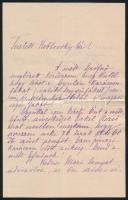 1874 Deshayes Jenny Wenckheim Géza feleségének saját kézzel írt 2 db levele Klebovszky Gyulának, Józ...