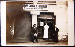 Wasnitzka és Hittner hentes mészáros fotólap