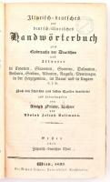 Adolph Friedr Richter - Adolph Joseph Ballmann (szerk.): Illrisch - Deutsches und Deutsch - Illyrisches Landwörterbuch. Bécs, 1839, Michael Bechner. Kiadói kartonált kötésben, bélyegzéssel, borító kopottas.