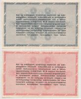 1946. 10.000AP sorszámozott + 50.000AP + 100.000AP + 500.000AP + 1.000.000AP T:I-,II