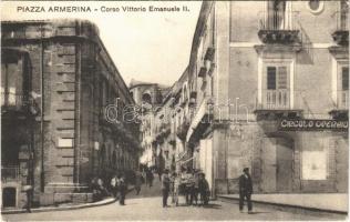 Piazza Armerina, Corso Vittorio Emanuele II, Circolo Operaio, Cinema Tripoli / street view, workers club, cinema