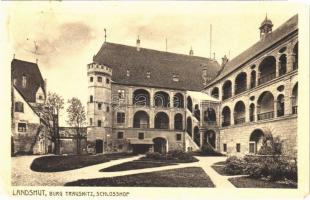 1918 Landshut, Burg Trausnitz, Schlosshof / castle, courtyard (EM)