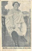 1916 Emlékül az Óriás hölgytől, 18 éves 240 kg a súlya (a Városligetben mutogatott lány). Druck Ferenc kiadása + Katonai ápolási ügy (fl)