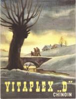 Chinoin Vitaplex "D" kristályos D2-vitamin angolkór megelőzésére és kezelésére, reklámlap / Hungarian medicine advertising card (13 cm x 17 cm), D-Vitamin (EK)