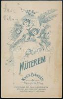 cca 1907 Vass Pálma (1906-1983) zenetanár babaportréja Kováts nagybányai műterméből, 10×6 cm