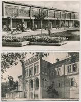 Balatonfüred - 8 db MODERN városképes lap (közte 1 fotó): Széchenyi István szobra, SZOT szanatórium ...