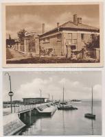 Balatonfüred - 8 db MODERN városképes lap: Balatoni Intéző Bizottság kirendeltsége, Belügyminisztéri...