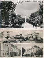 Kaposvár - 6 db MODERN városképes lap: kórház, Csiky Gergely színház, Megyei könyvtár, Szentjakab-he...