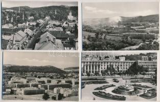 Salgótarján - 6 db MODERN városképes lap: üveggyár, Megyei Tanácsház, Állami áruház, stb. (Képzőművé...