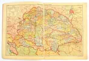 1931 Dr. Kogutowitz Károly Iskolai atlasza. Bp., M. Kir. Állami Térképészet. VIII. kiadás. Tűzött pa...