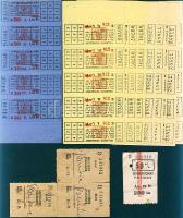 35db 1Ft villamos és 5db autóbuszjegy ötös tömbökben