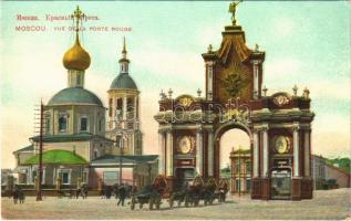 Moscow, Moscou; Vue de la Porte Rouge / Red Gate