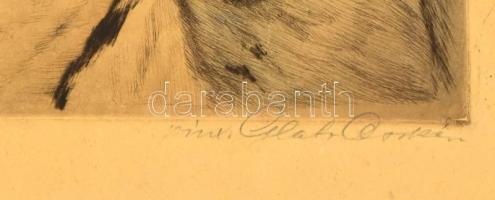 Glatz Oszkár(1872-1958)-Prihoda István(1891-1956): Buborékfújók. Színezett rézkarc, papír, jelzett. ...