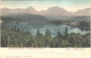 1902 Tátra, Magas-Tátra, Vysoké Tatry; Csorba-tó és Tátra / Csorba-See mit Tatra / Strbské pleso / lake and mountains (fl)