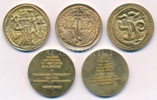 Bulgária DN 5db-os középkori bolgár pénz utánveret tétel, egy kivételével mind bolgár nyelvű körirat...