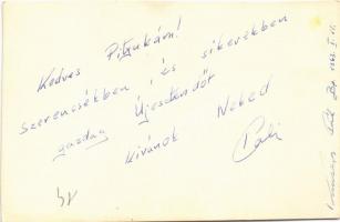 1963 BÚÉK. Erotikus újévi üdvözet / Erotic New Year greeting art postcard (non PC) (vágott / cut)