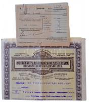 ~1938-1942. Triszeti Adria Biztosító élet- és tűzbiztosítási kötvény, nyugta tétel, közte biztosítás...