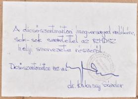 Kovács Géza (1938-): Alsósófalvi utca (Székelyföld, Erdély). Linómetszet, papír, jelzett és datált (...