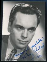 1954 Rátonyi Róbert (1923-1992) színész aláírása az őt ábrázoló fotón