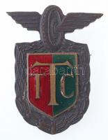 ~1930. TTC (Terézvárosi Torna Club) zománcbetétes Br autósport jelvény (53x41mm) T:1-