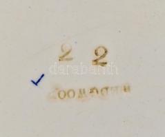 Régi Wedgewood porcelán kínáló tál. Kézzel festett, jelzett,  hibátlan 36x27 cm