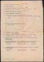 1908 Szombathelyi ker. Munkásbiztosító Pénztár tagsági igazolvány, vászonkötésben, laza fűzéssel + 1...