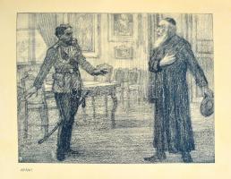 Kiss Arnold: Háború legendái. Gábor M. Mihály illusztráció. Bp., 1916., Universum Irodalmi Társaság,...