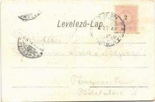 1899 Karasjeszenő, Jaszenova, Jasenovo; pályaudvar, vasútállomás, vasutasok / Bahnhof / railway stat...