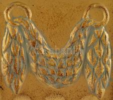 Nagy méretű dekoratív padló gyertyatartó, modern neoklasszicista stílusú, kínai, műanyag, m: 74 cm