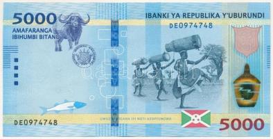 Burundi 2018. 5000Fr T:I  Burundi 2018. 5000 Francs C:UNC  Krause P#53