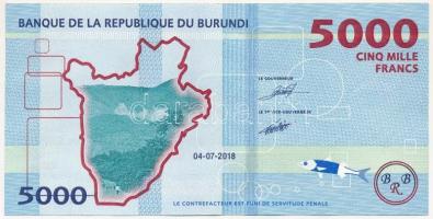 Burundi 2018. 5000Fr T:I 
Burundi 2018. 5000 Francs C:UNC 
Krause P#53