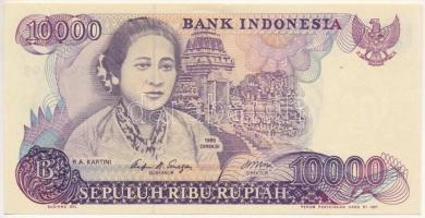 Indonézia 1985. 10.000R T:I- Indonesia 1985. 10.000 Rupiah C:AU Krause 126