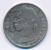 Belga-Kongó 1925. 1Fr Cu-Ni T:3 Belgian Congo 1925. 1 Franc Cu-Ni C:F Krause KM#20