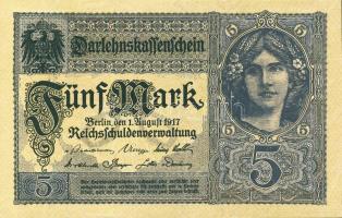 Német Birodalom/Császárság 1917. 5M T:I