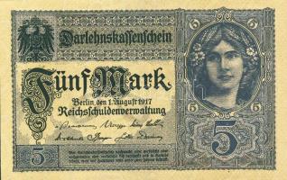 Német Birodalom/Császárság 1917. 5M T:I