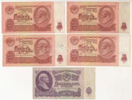 Szovjetunió 1961. 10R (4x) + 25R T:III
Soviet Union 1961.10 Rubles (4x) + 25 Rubles C:F Krause#233,...