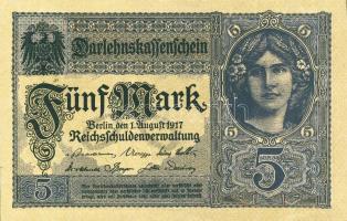 Német Birodalom/Császárság 1917. 5M T:I