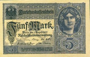 Német Birodalom/Császárság 1917. 5M T:I