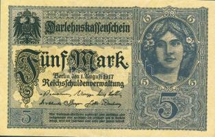Német Birodalom/Császárság 1917. 5M T:I