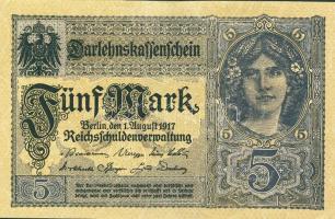 Német Birodalom/Császárság 1917. 5M T:I