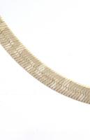 Ezüst (Ag) nyaklánc és karkötő szett. Jelzett, 13,1 g