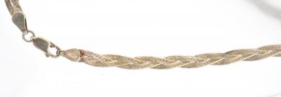 Fonott ezüst (Ag) nyaklánc Jelzett, 8,8 g