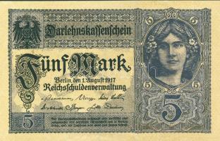 Német Birodalom/Császárság 1917. 5M T:I