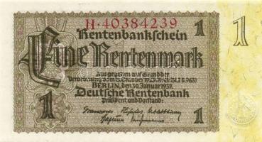 Német 3. Birodalom 1937. 1RM(5x) egymásutáni sorszámokkal T:I