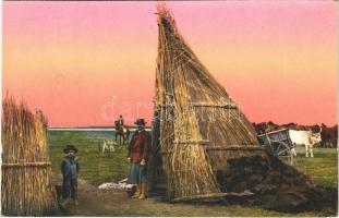 Hortobágy, csikósok nádkunyhója