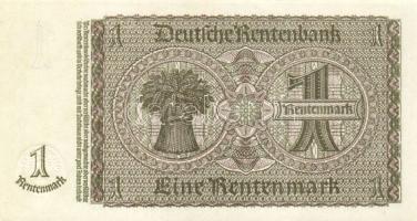 Német 3. Birodalom 1937. 1RM(2x) egymásutáni sorszámokkal variáns! piros helyett barna sorszámokkal ...